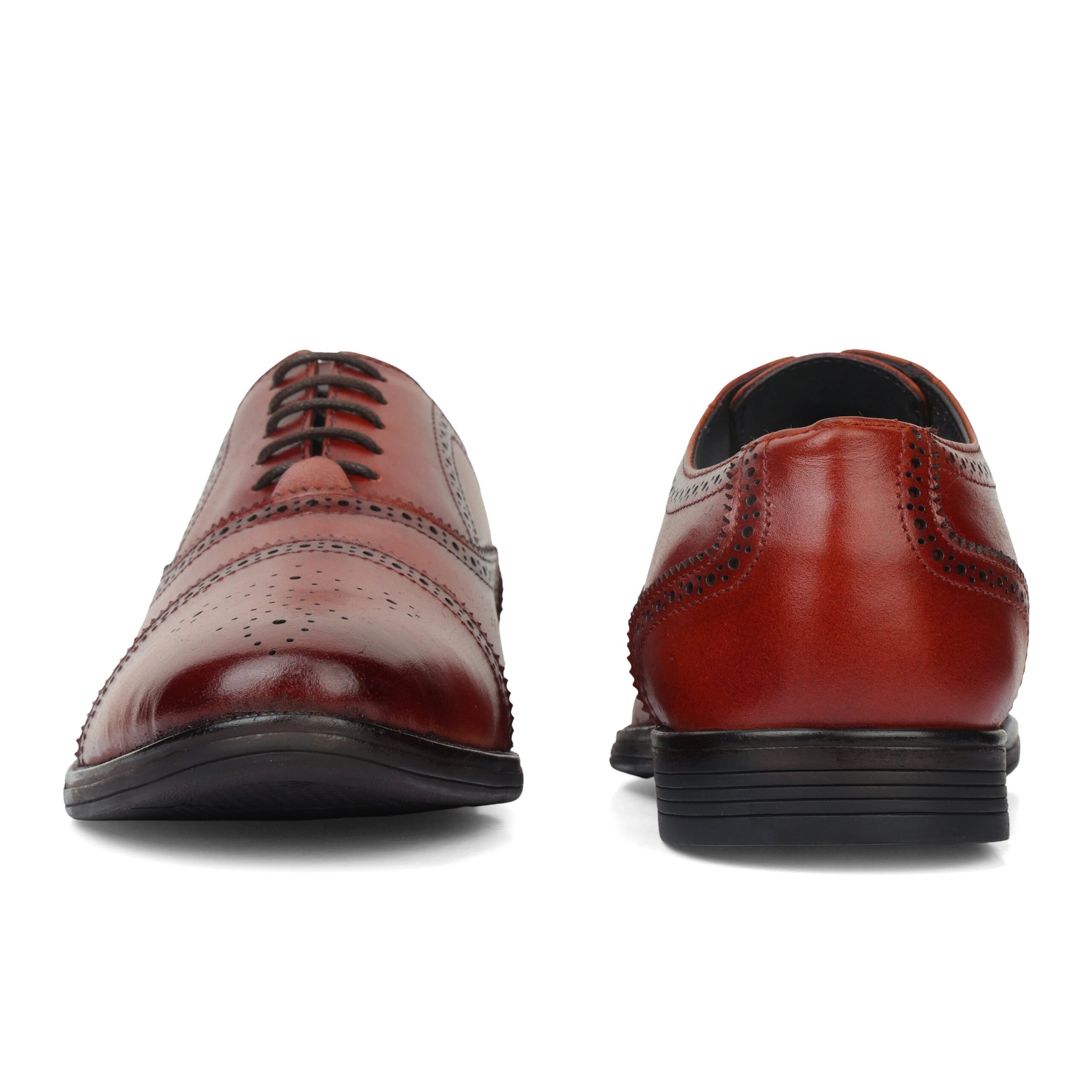 Indican Ethnics Formal Brougues-oxblood colour - Image 6